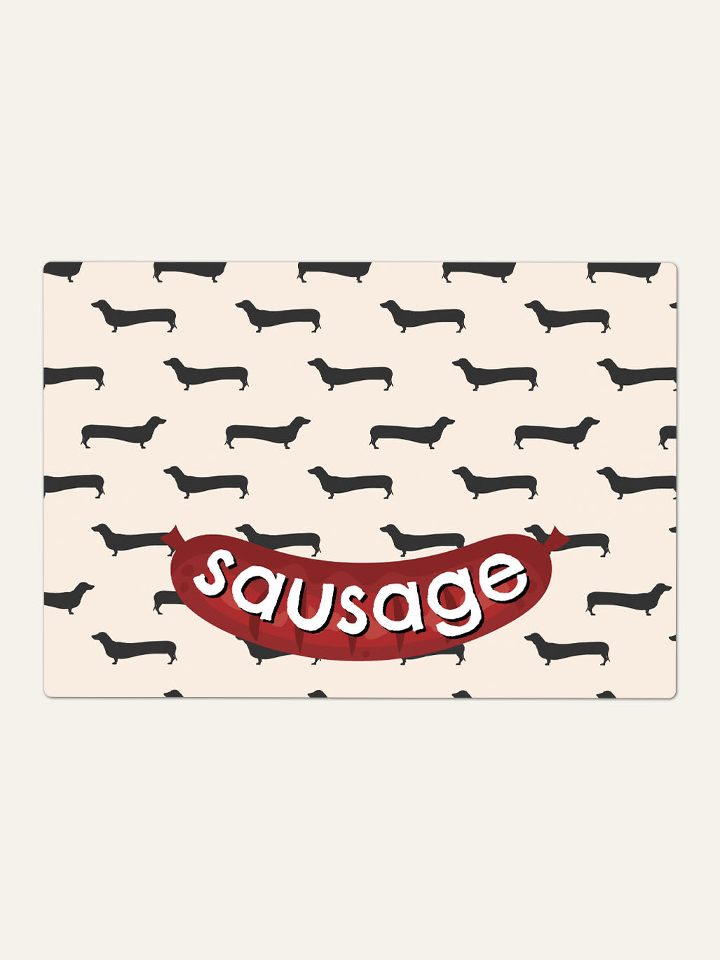 Sausage - Personalised Pet Bowl + Mat Combo