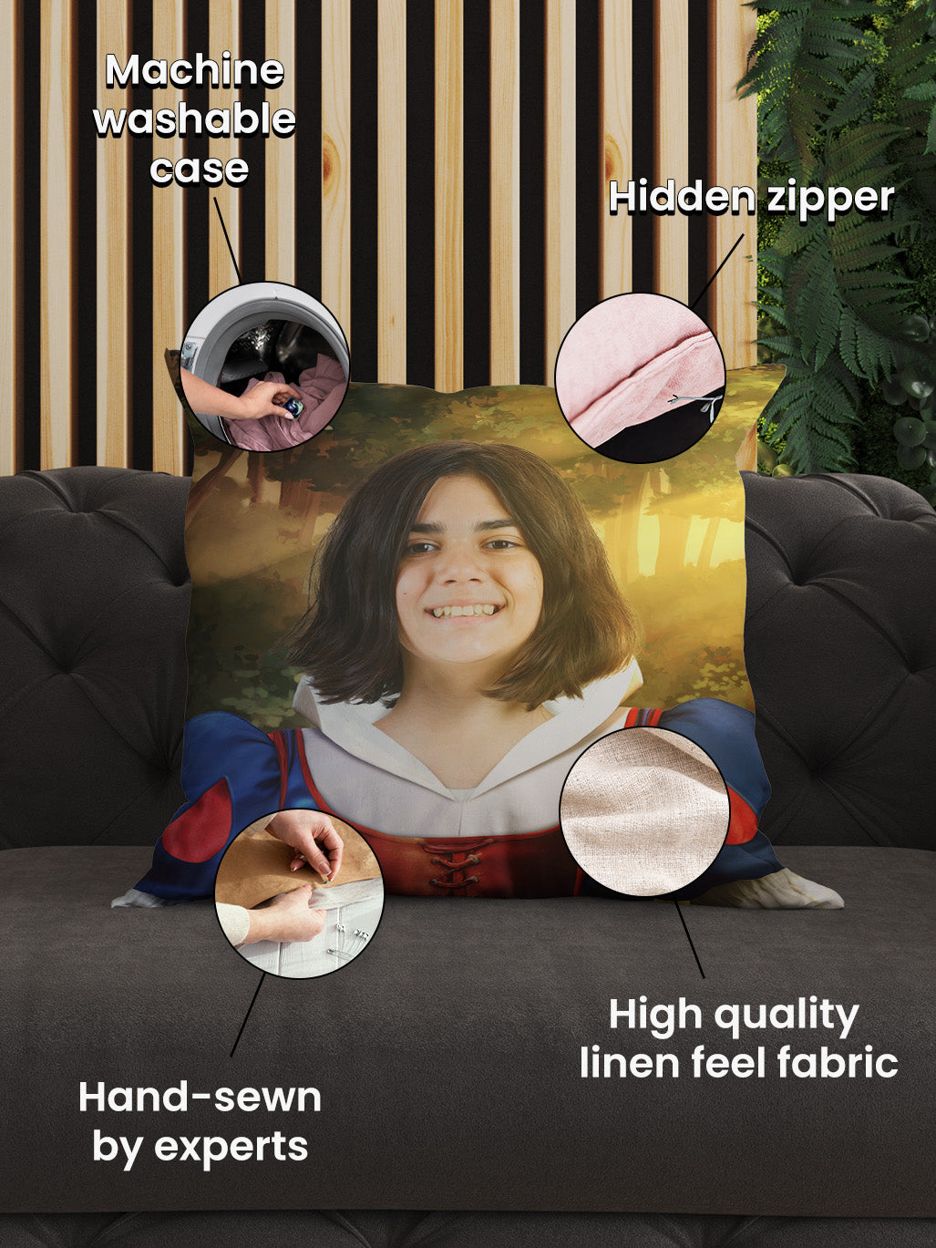 Snow White - Custom Kids Cushion