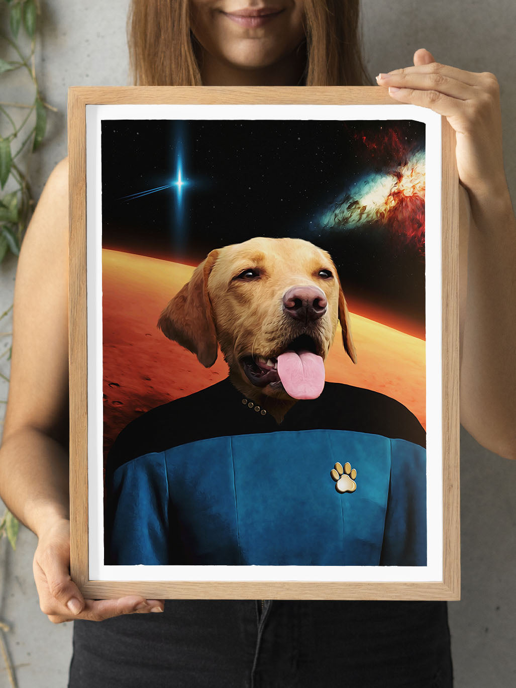 The Space Voyager (Male) - Custom Pet Portrait