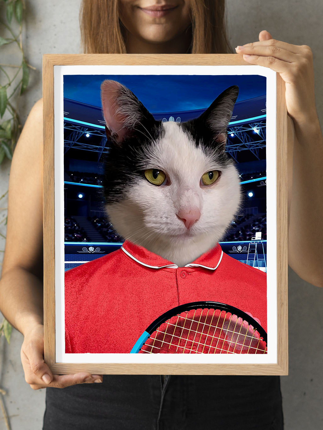 The Tennis Player - Custom Pet Portrait