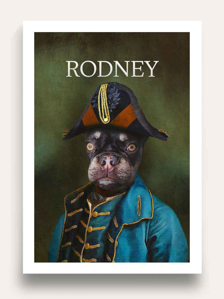 The Admiral - Custom Vintage Pet Portrait - Purr & Mutt