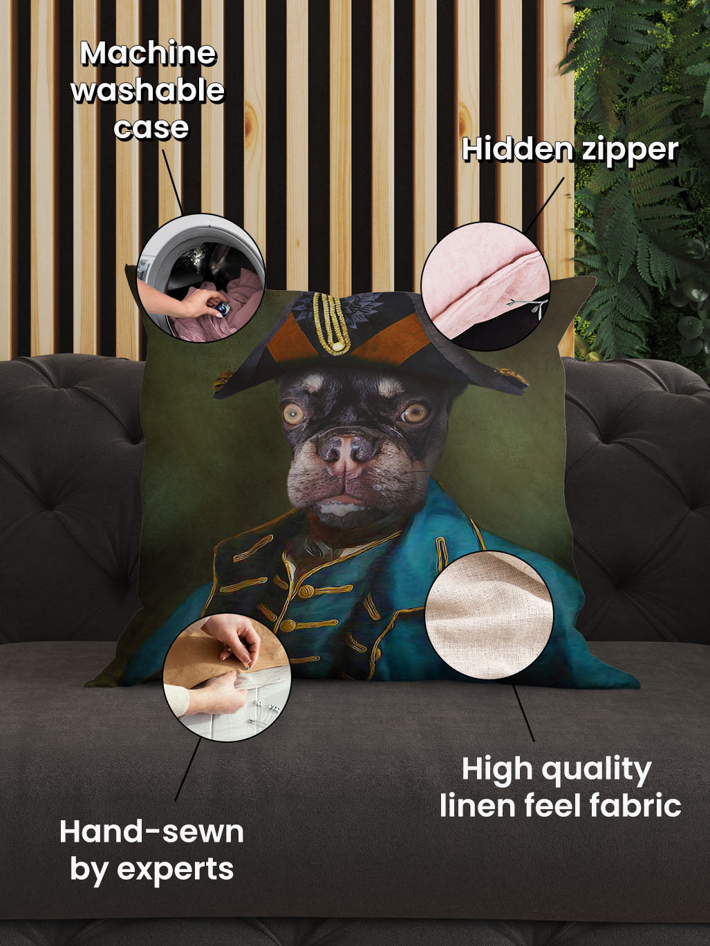 The Admiral - Custom Pet Cushion