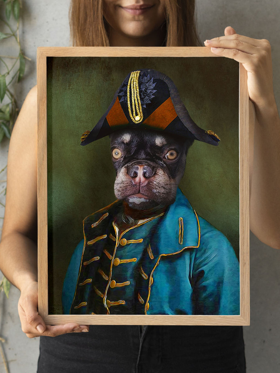 The Admiral - Custom Vintage Pet Portrait