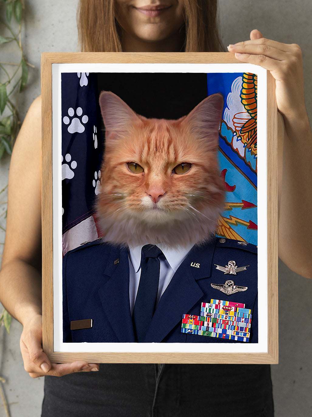 The Air Force General - Custom Pet Portrait