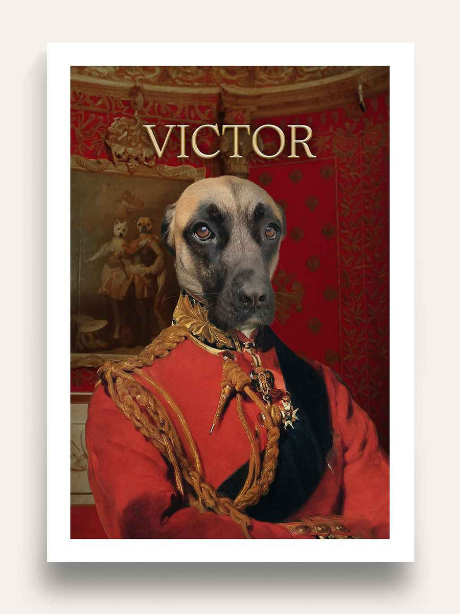 The Ambassador - Custom Pet Portrait - Purr & Mutt