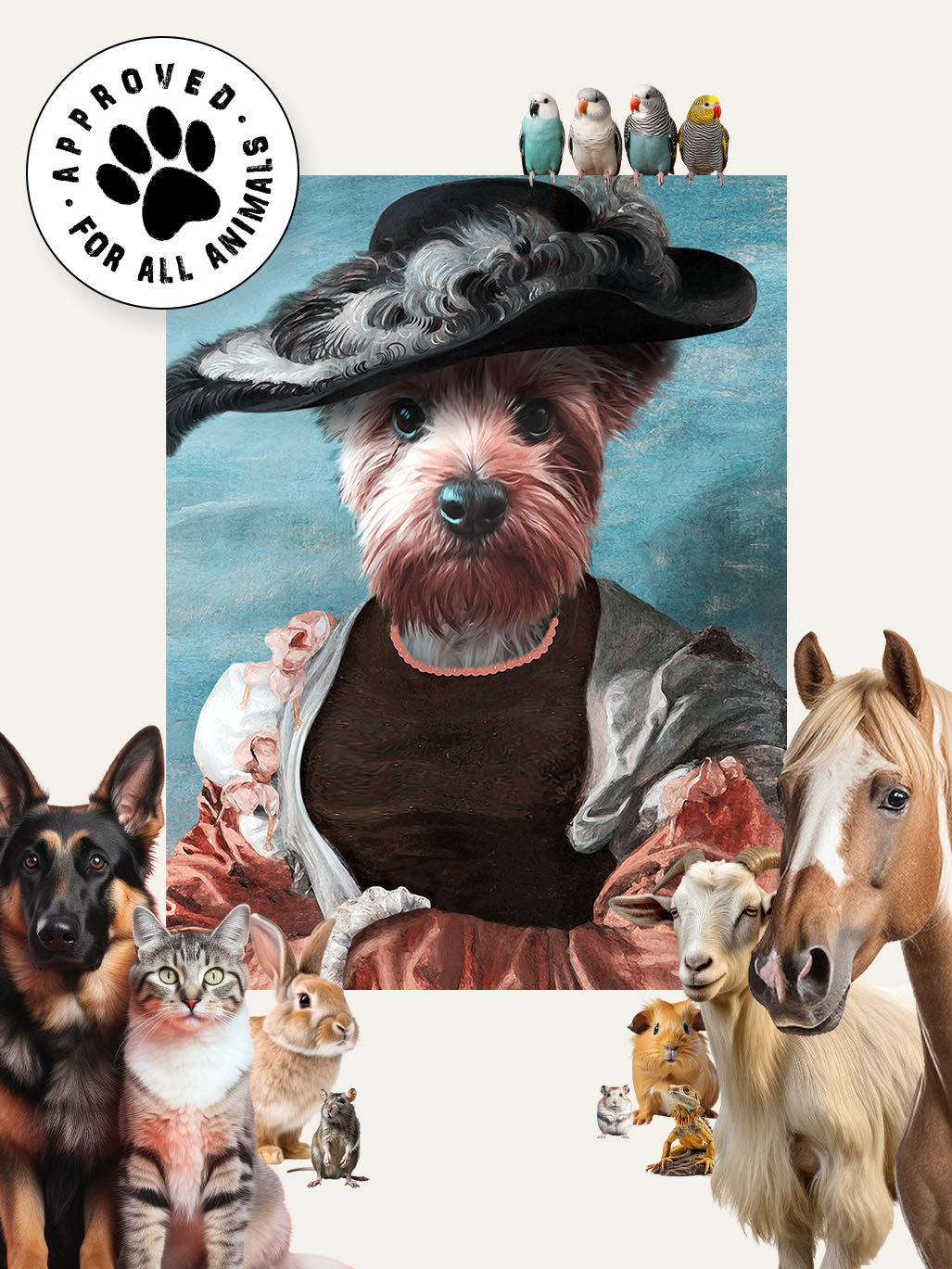 The Baroness – Custom Vintage Pet Canvas