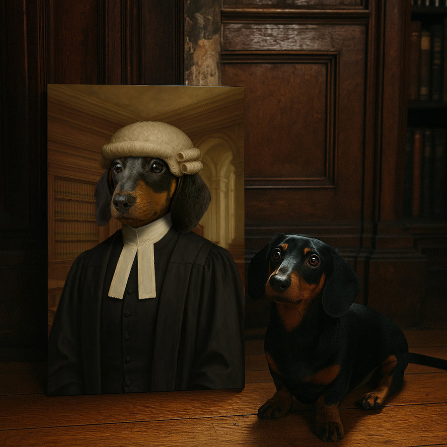 The Barrister - Custom Pet Canvas