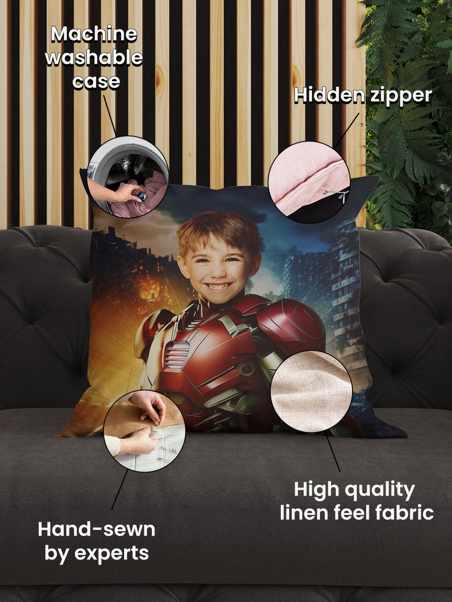 The Bionic Man - Custom Kids Cushion
