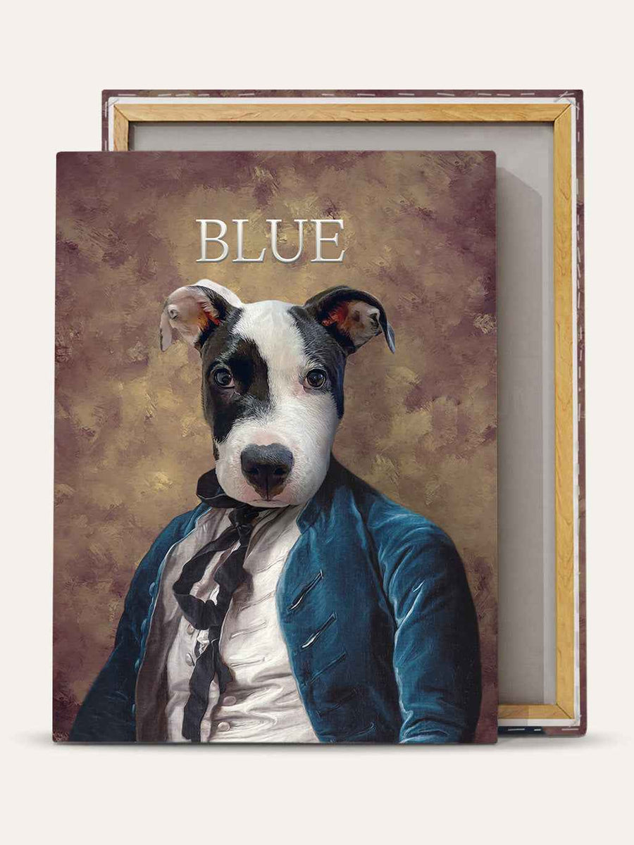 The Blue Boy – Custom Vintage Pet Canvas - Purr & Mutt