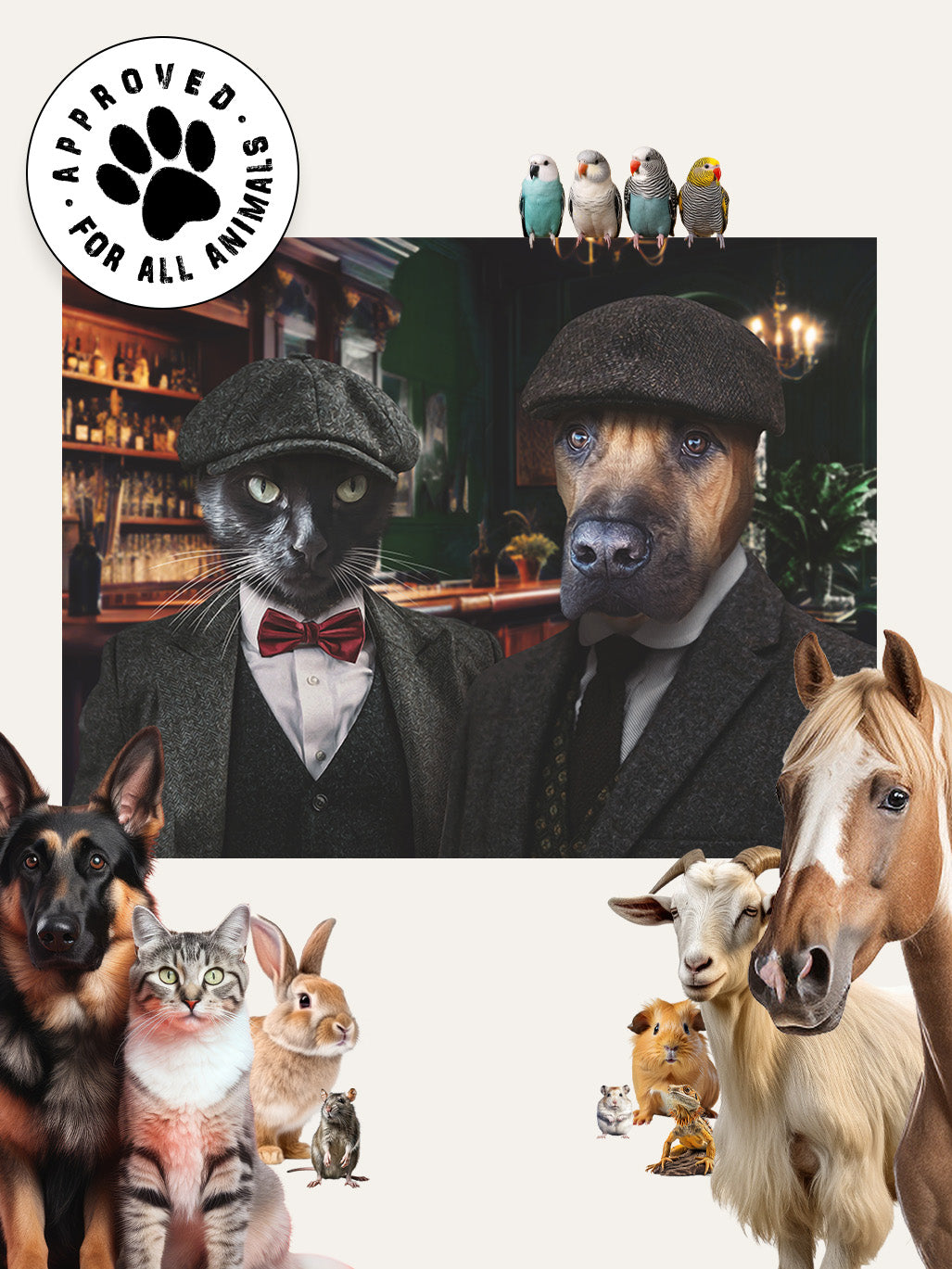 The Brummie Brothers - Custom Pet Portrait