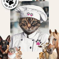 The Chef (Female) – Custom Pet Canvas