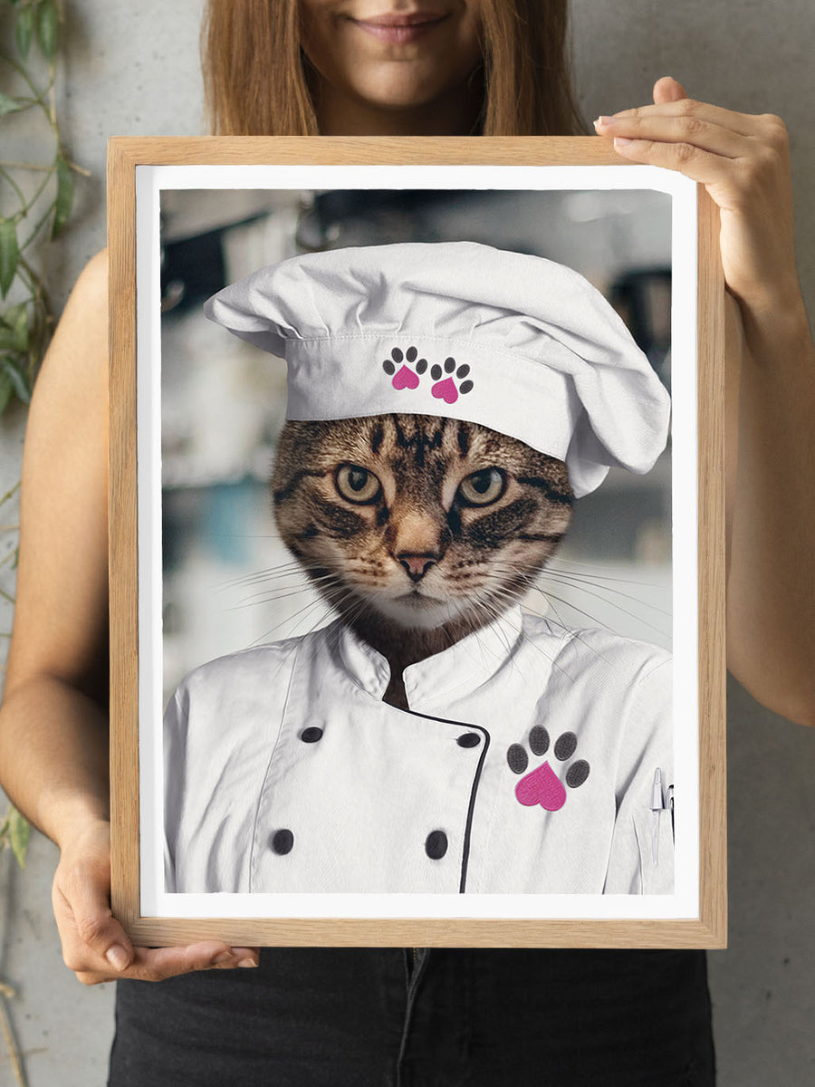 The Chef (Female) - Custom Pet Portrait