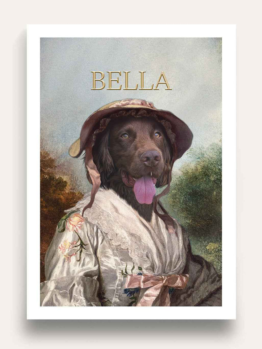 The Cherry Picker - Custom Vintage Pet Portrait - Purr & Mutt