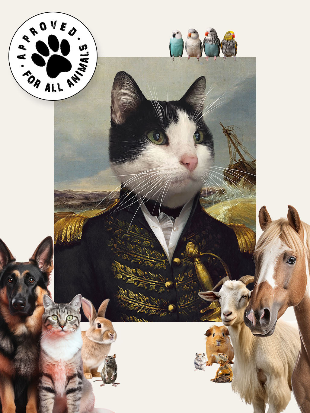 The Commodore - Custom Pet Portrait