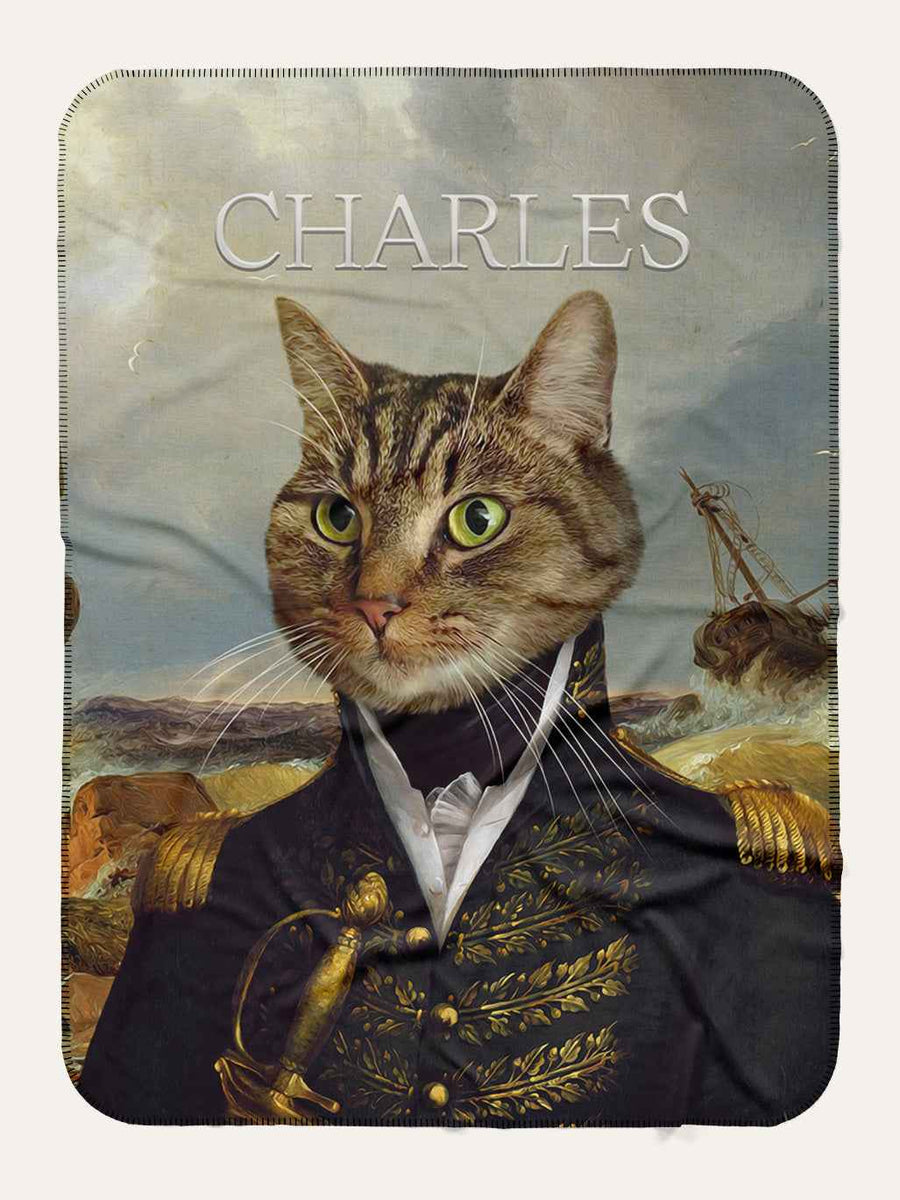 The Commodore - Custom Pet Blanket - Purr & Mutt