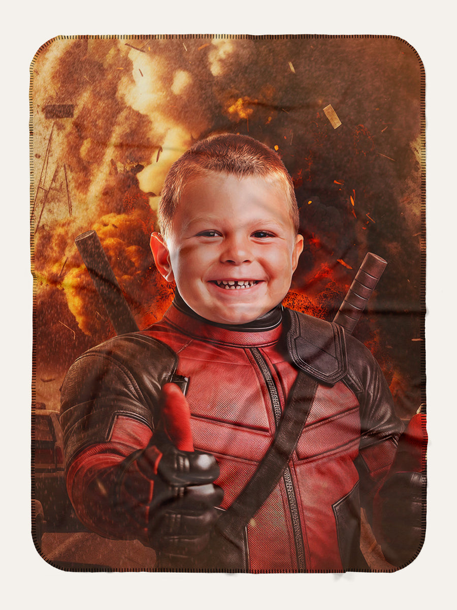 The Crimson Comedian - Custom Kids Blanket