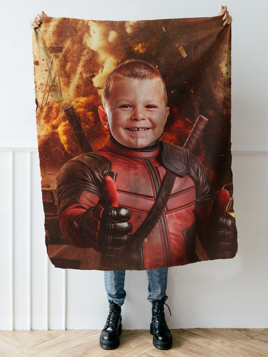 The Crimson Comedian - Custom Kids Blanket