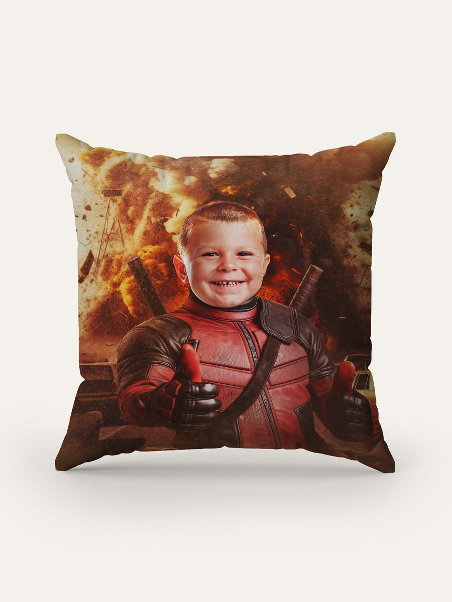 The Crimson Comedian - Custom Kids Cushion