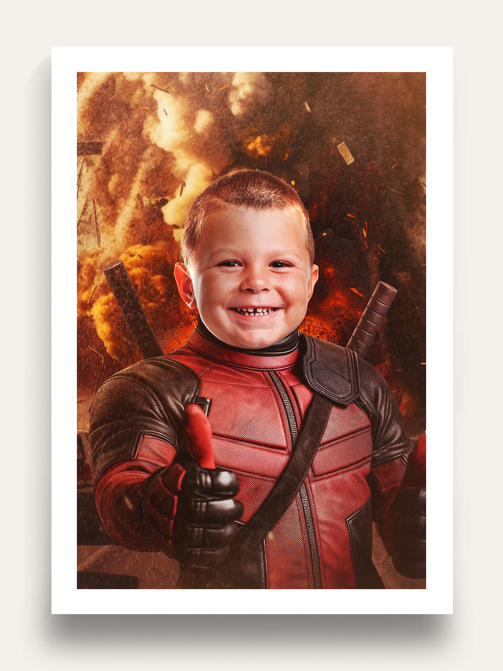 The Crimson Comedian - Custom Kids Portrait