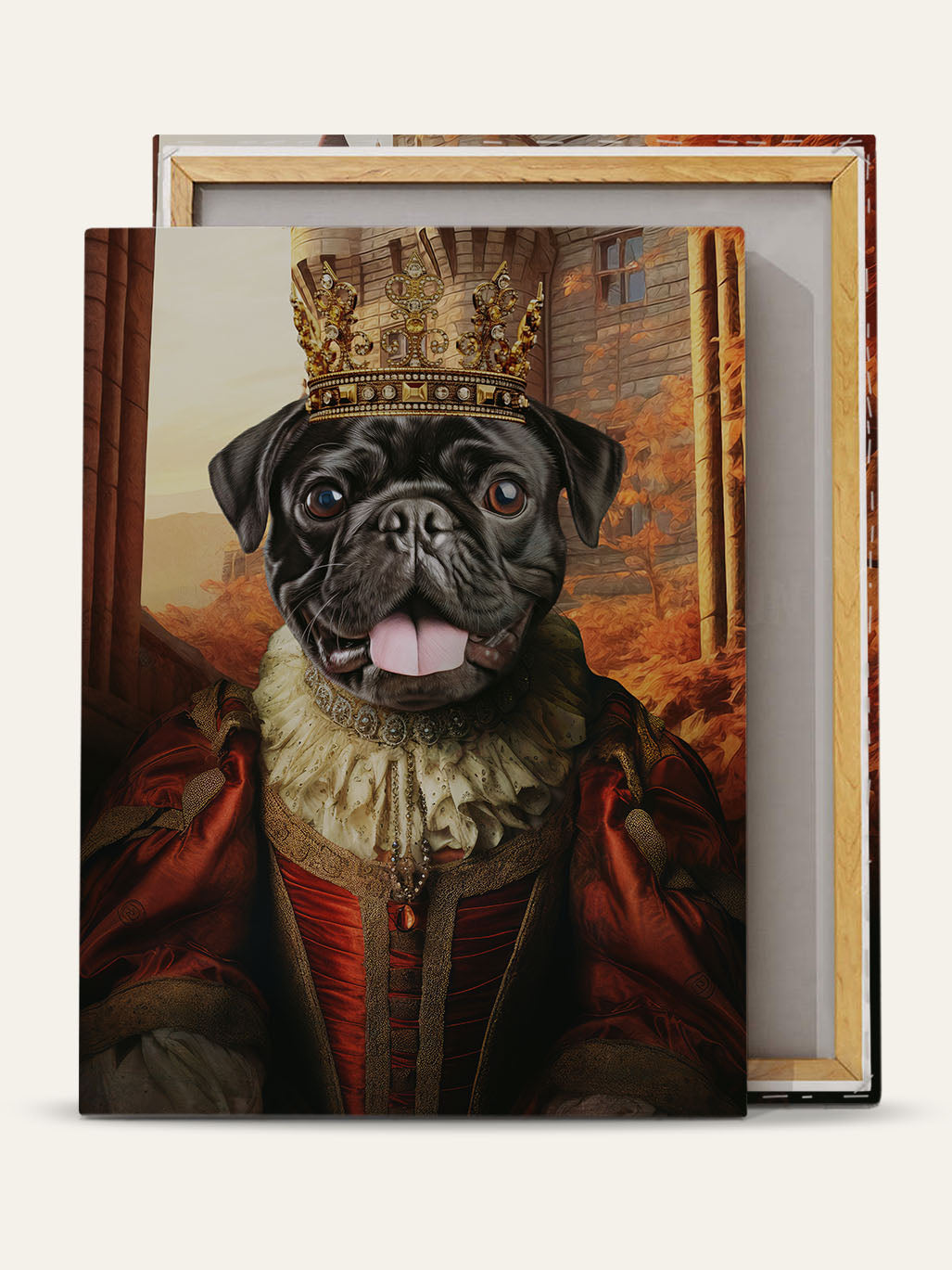 The Fearless Queen – Custom Pet Canvas
