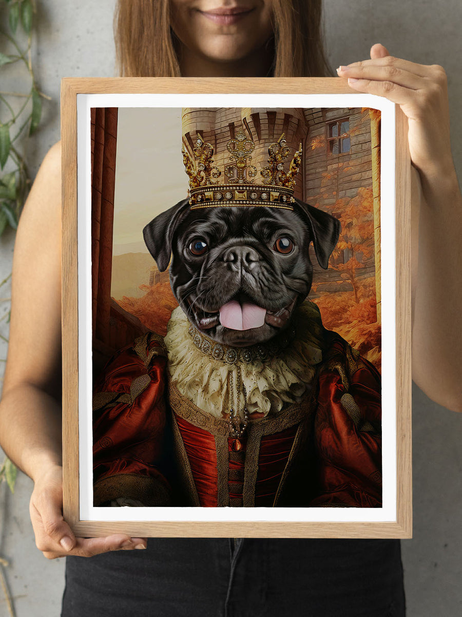 The Fearless Queen - Custom Pet Portrait