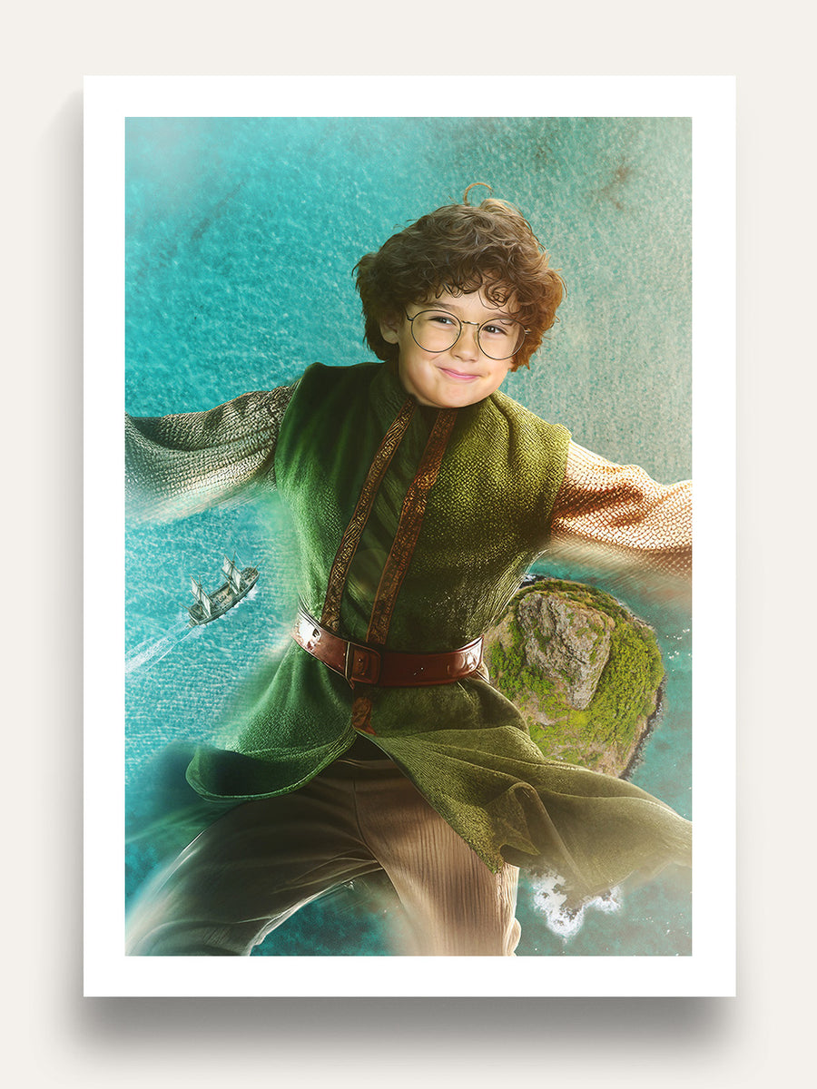 The Flying Boy - Custom Kids Portrait