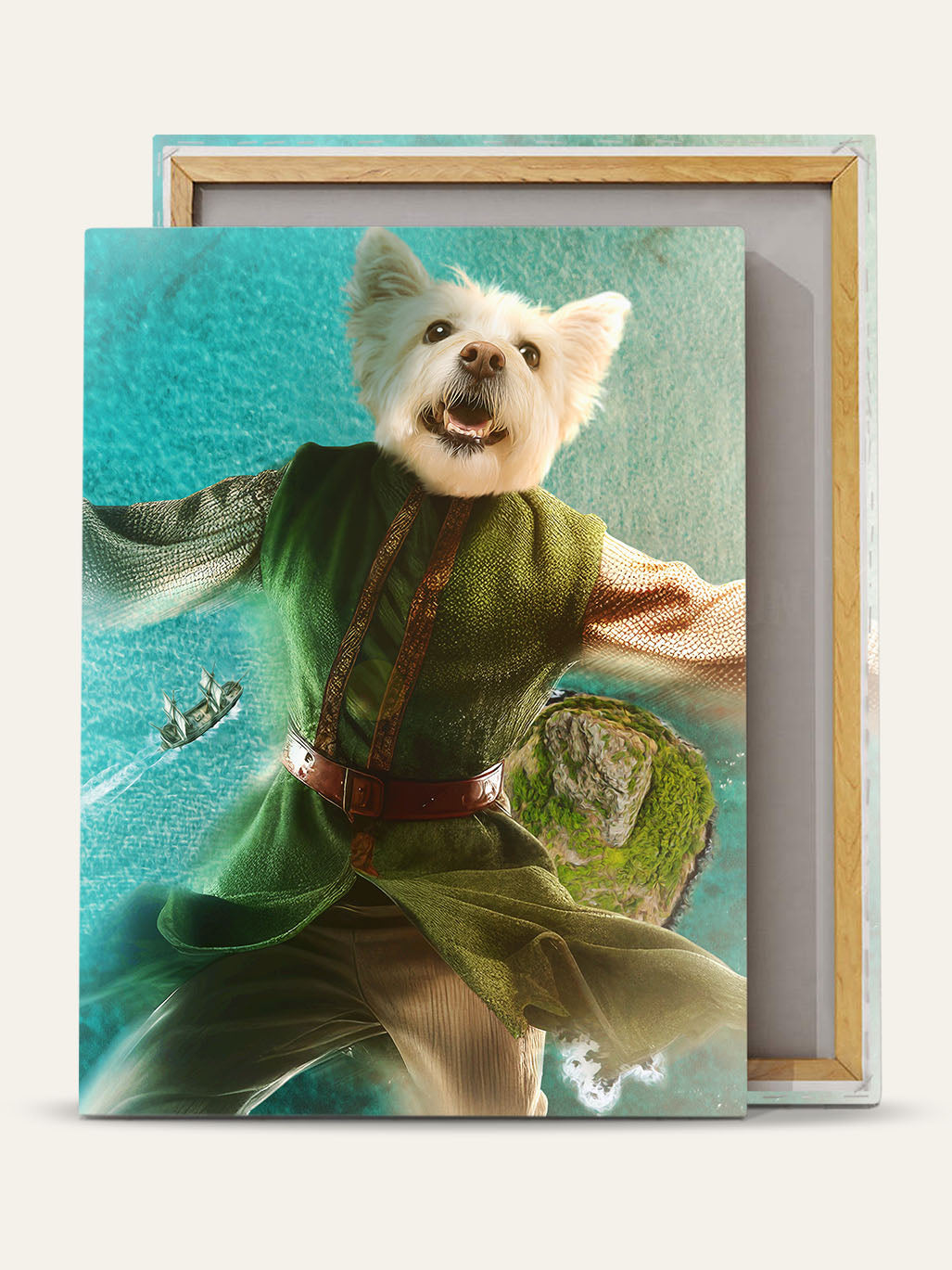 The Flying Hero – Custom Pet Canvas