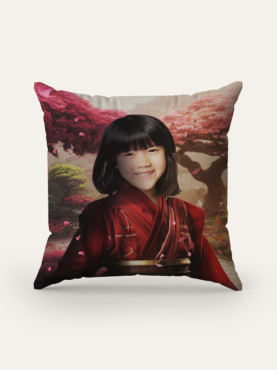 The Girl Warrior - Custom Kids Cushion