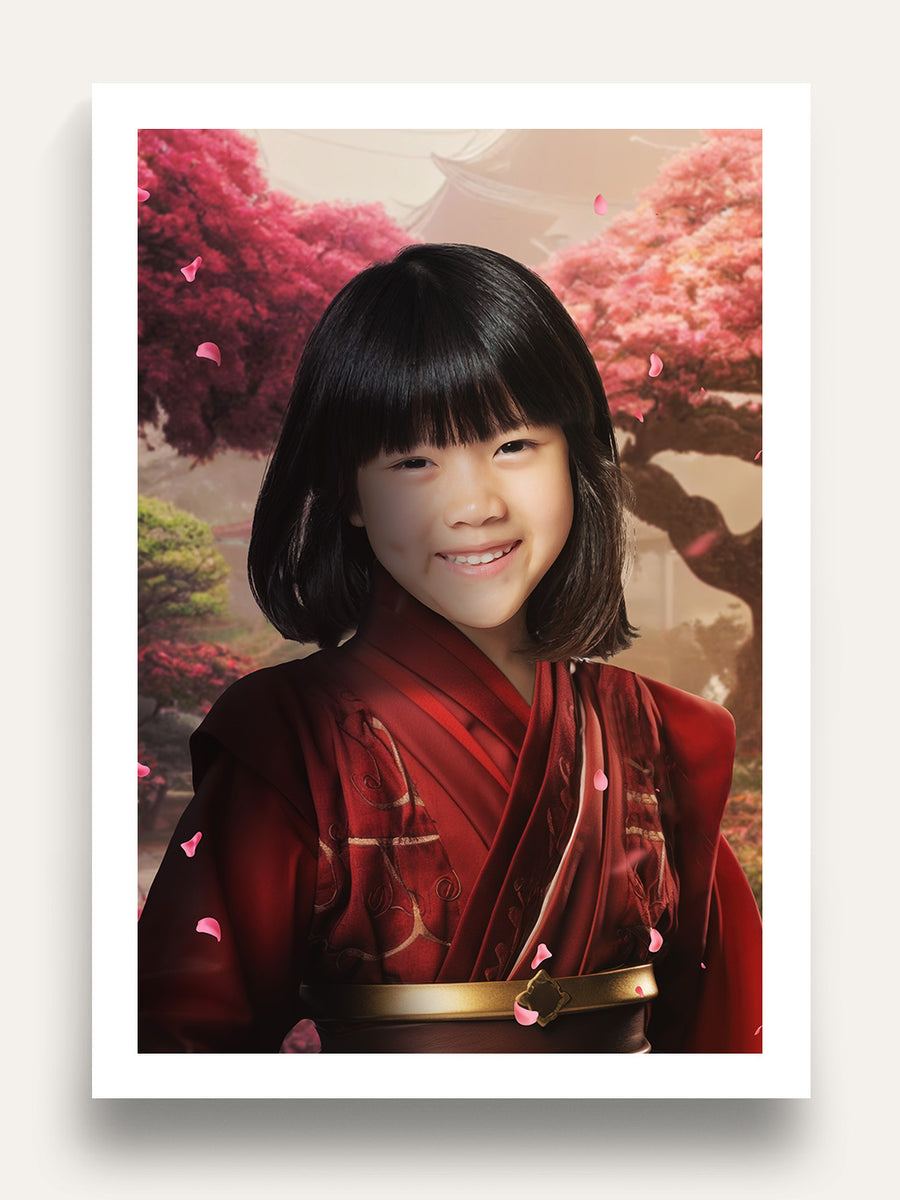 The Girl Warrior - Custom Kids Portrait
