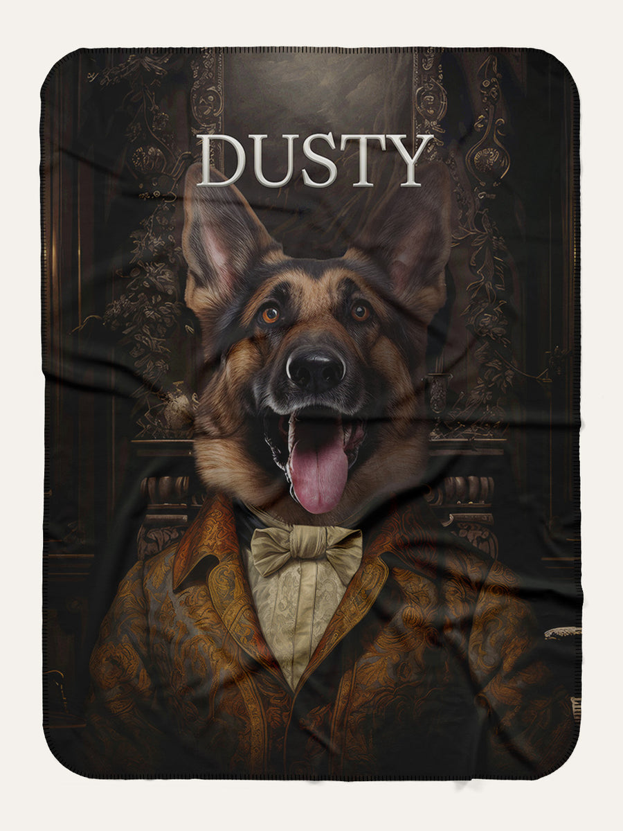 The Handsome One - Custom Pet Blanket - Purr & Mutt
