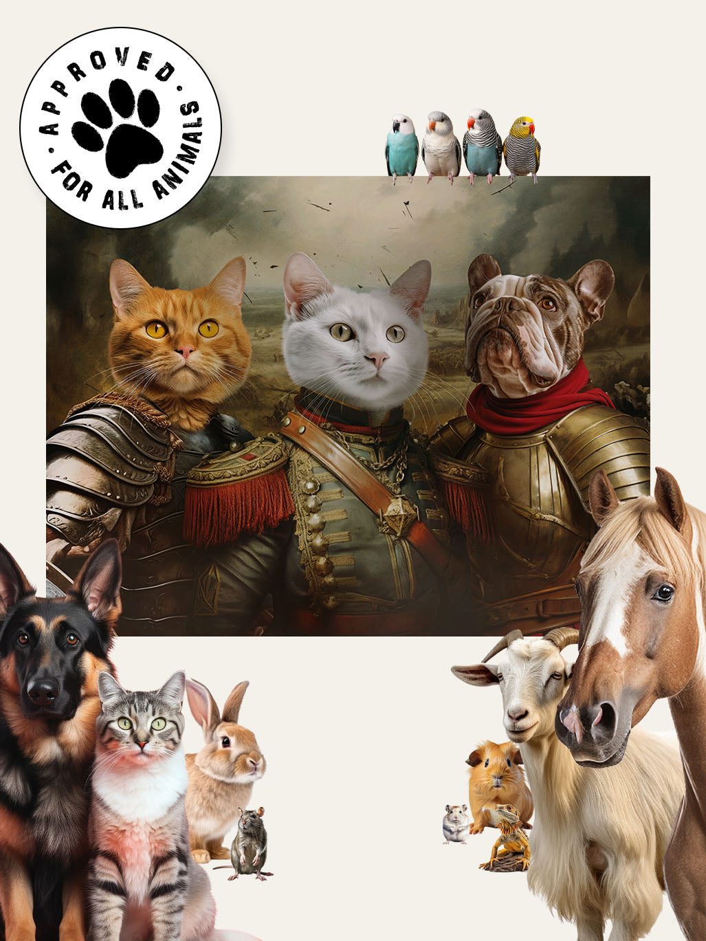 The Heroic Brothers - Custom Pet Canvas