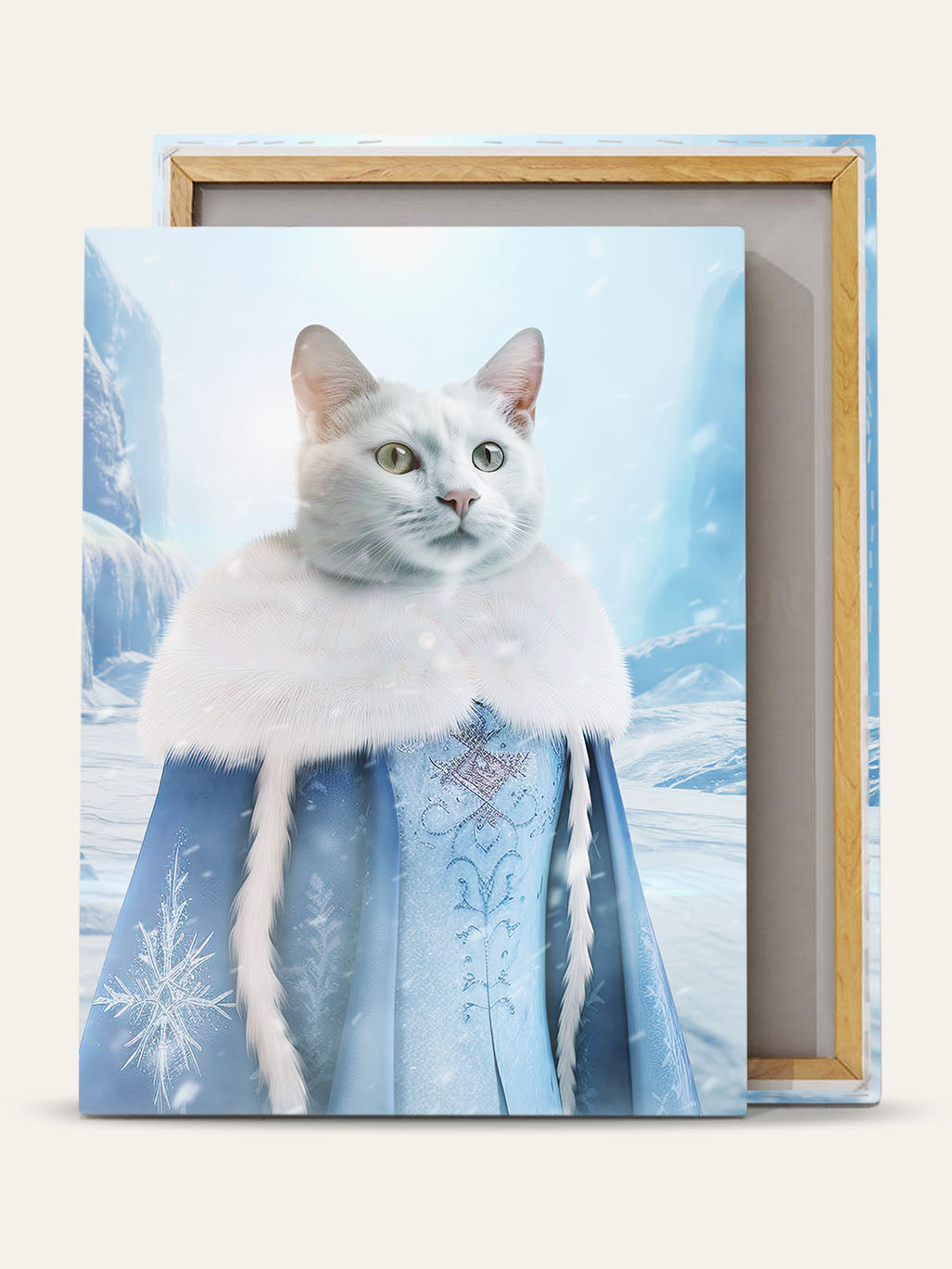 The Ice Princess – Custom Pet Canvas
