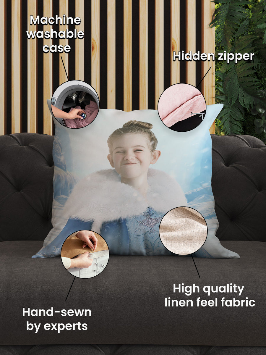 The Ice Princess - Custom Kids Cushion