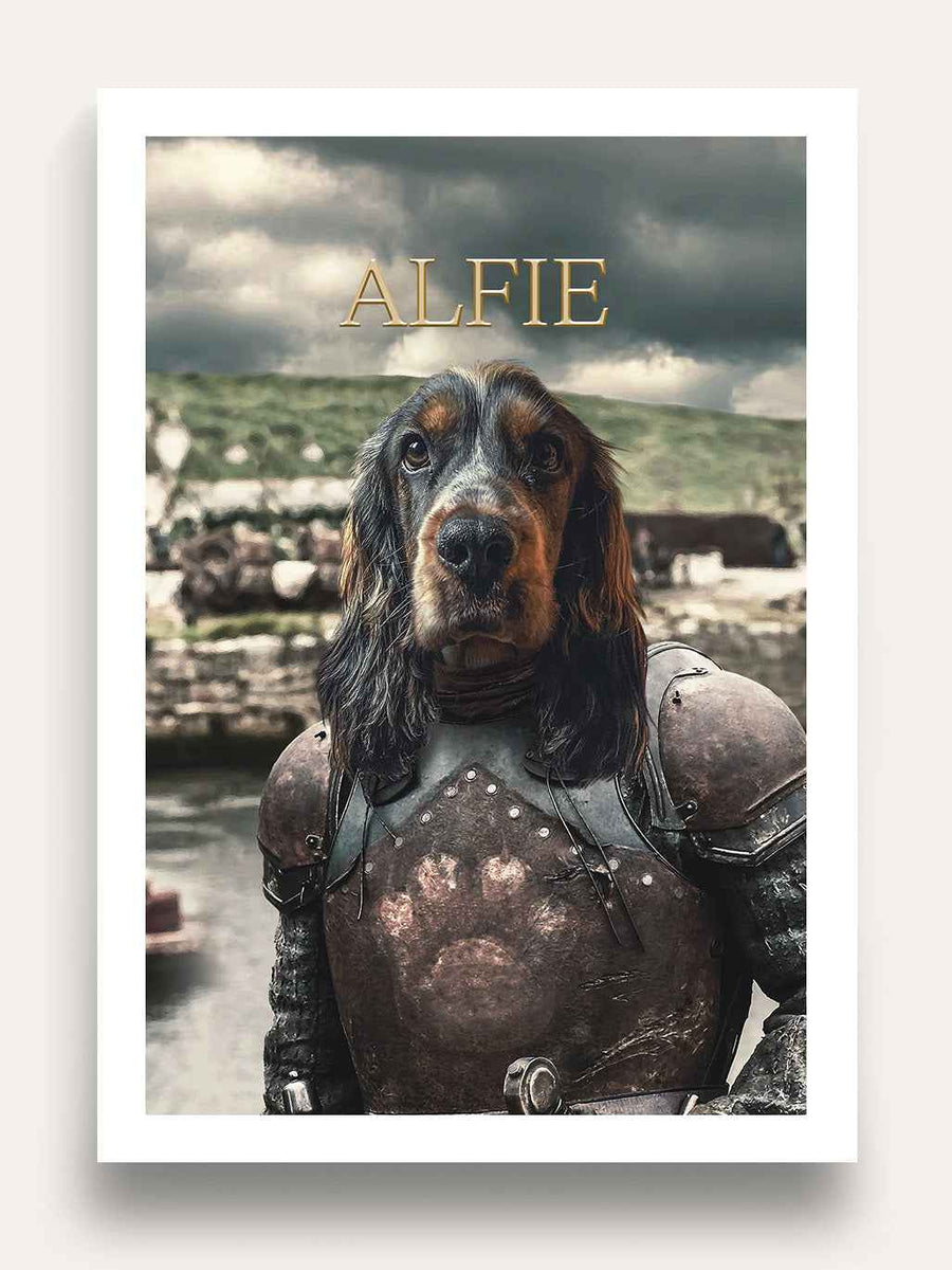 The Iron King - Custom Pet Portrait - Purr & Mutt