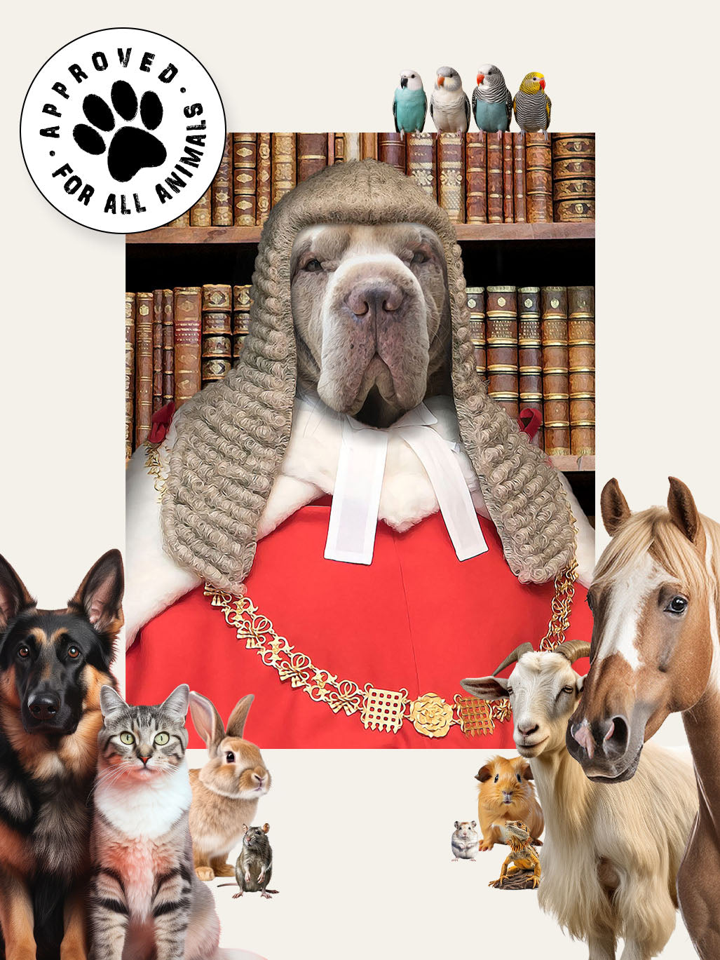The Judge - Custom Pet Portrait