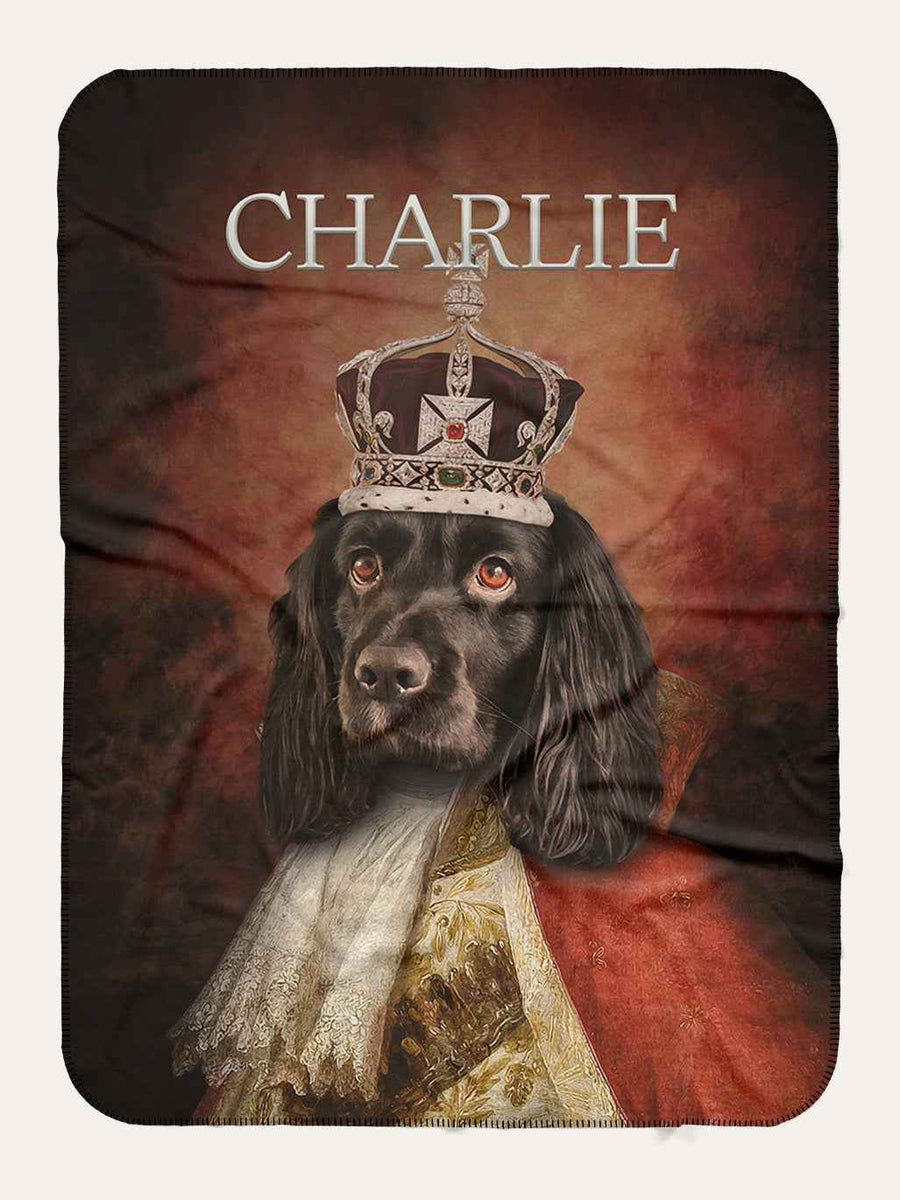 The King - Custom Pet Blanket - Purr & Mutt
