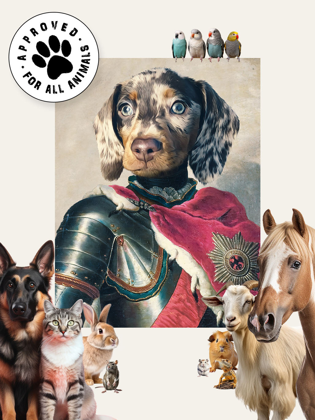 The Knight - Custom Pet Canvas