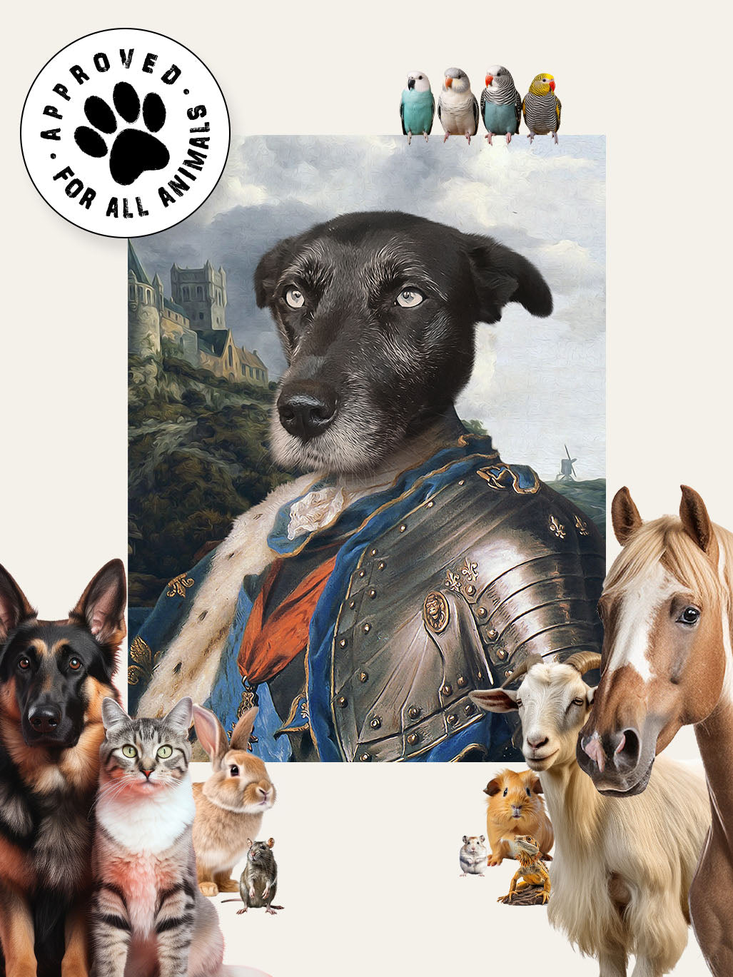 The Lord Protector – Custom Vintage Pet Canvas