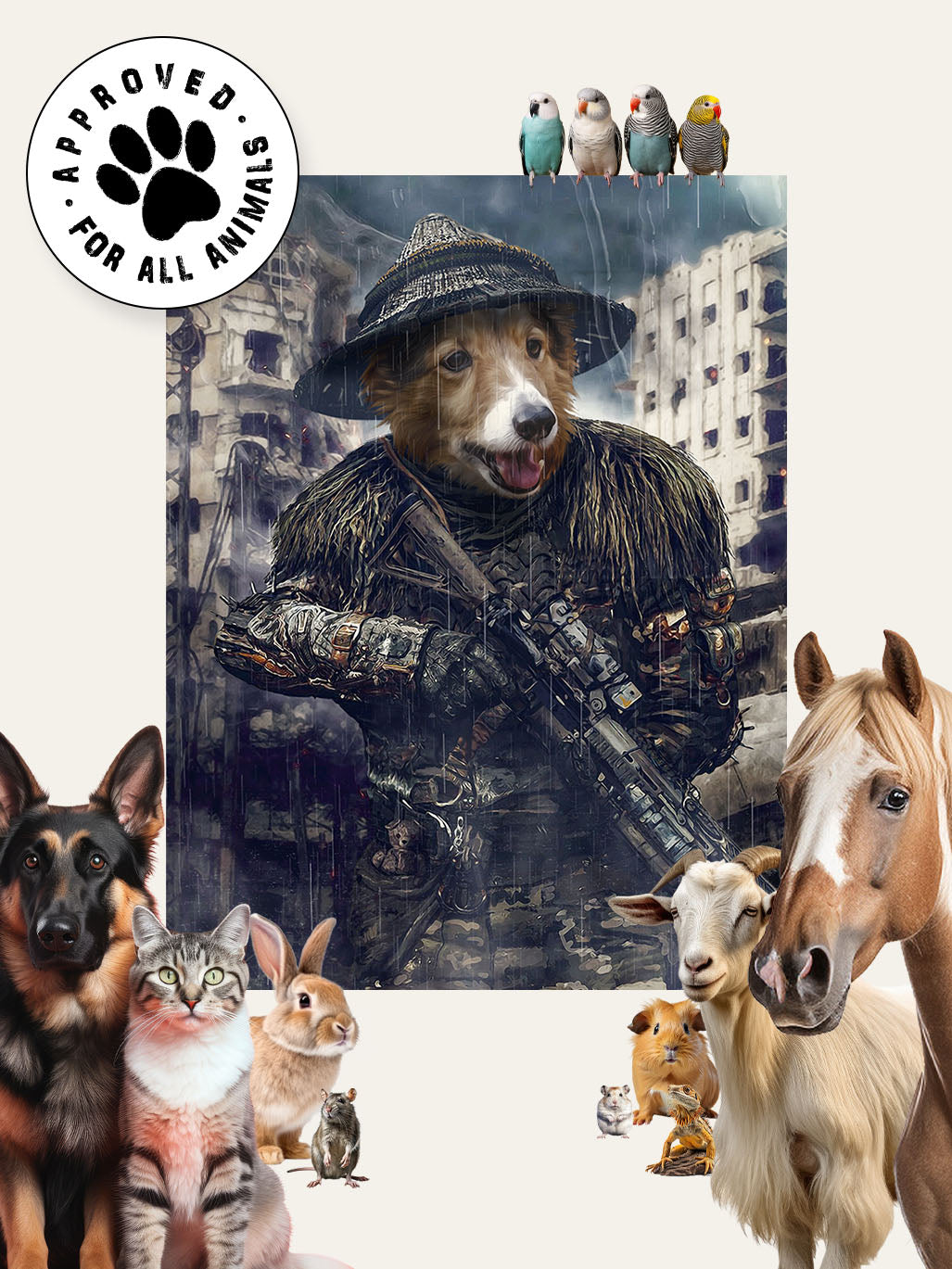 The Mercenary - Custom Pet Canvas