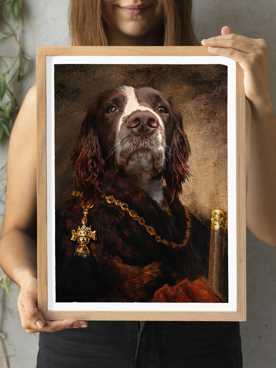 The Monk - Custom Vintage Pet Portrait