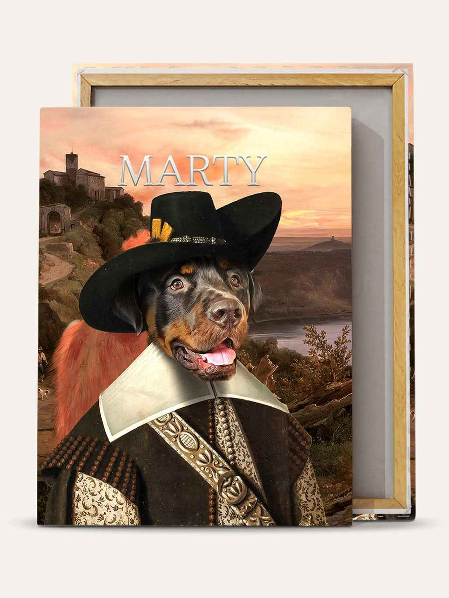 The Musketeer – Custom Vintage Pet Canvas - Purr & Mutt