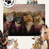 The Noble Family - Custom Pet Canvas