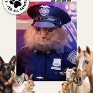 The American Cop (Female) - Custom Pet Portrait