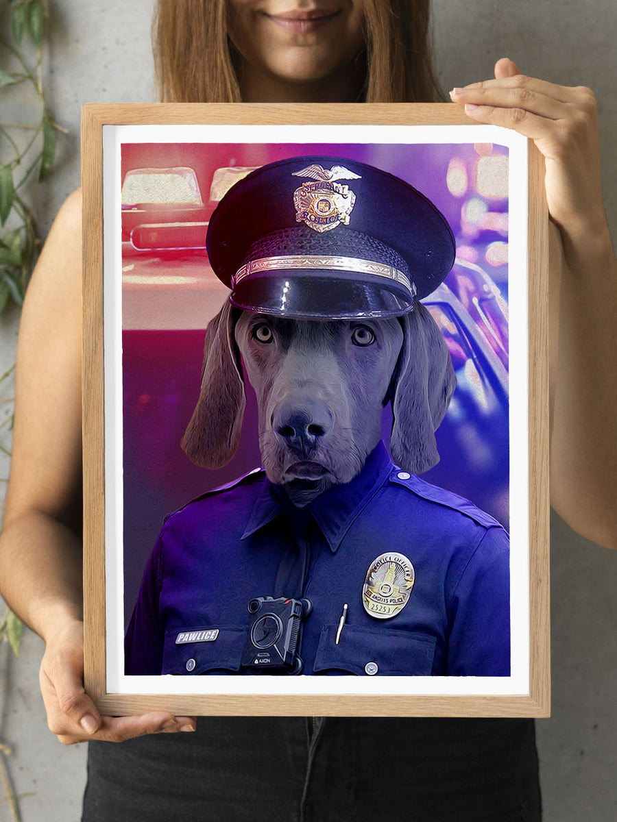 The American Cop (Male)  - Custom Pet Portrait