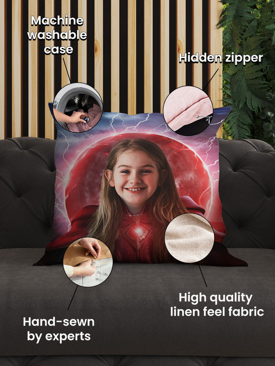 The Red Witch - Custom Kids Cushion