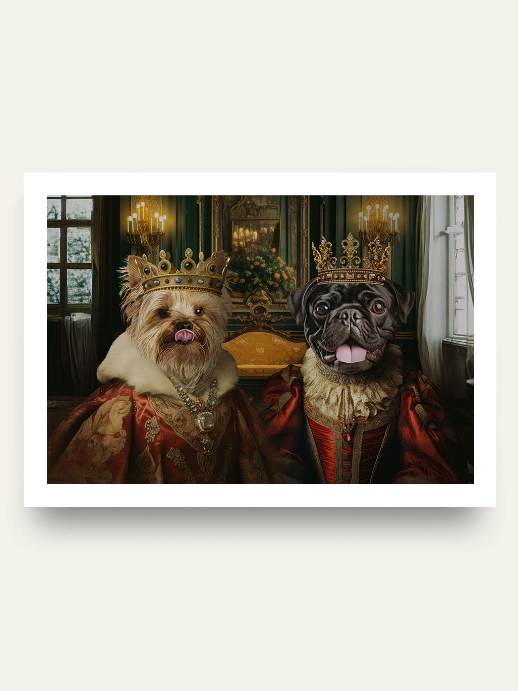 The Royal Couple - Custom Pet Portrait