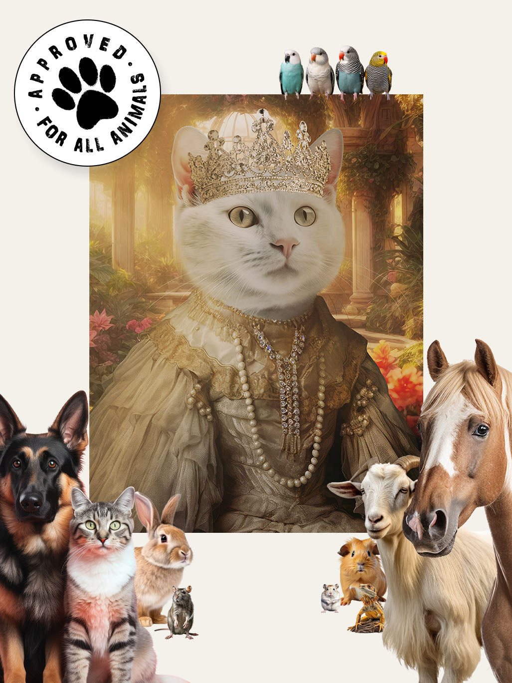 The Royal Queen - Custom Pet Portrait