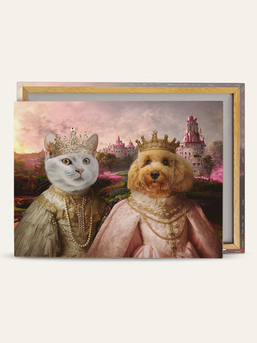 The Royal Sisters - Custom Pet Canvas