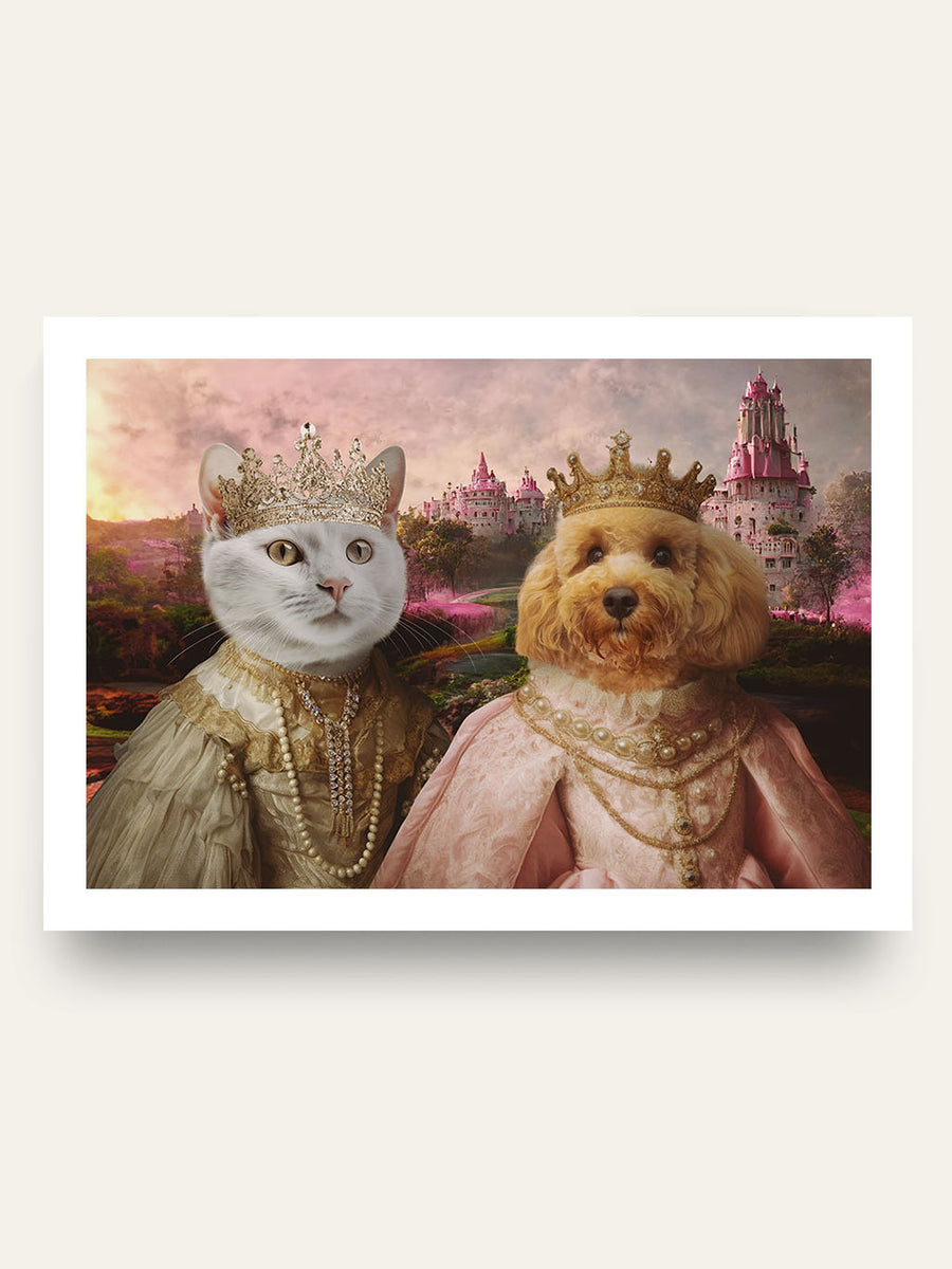 The Royal Sisters - Custom Pet Portrait