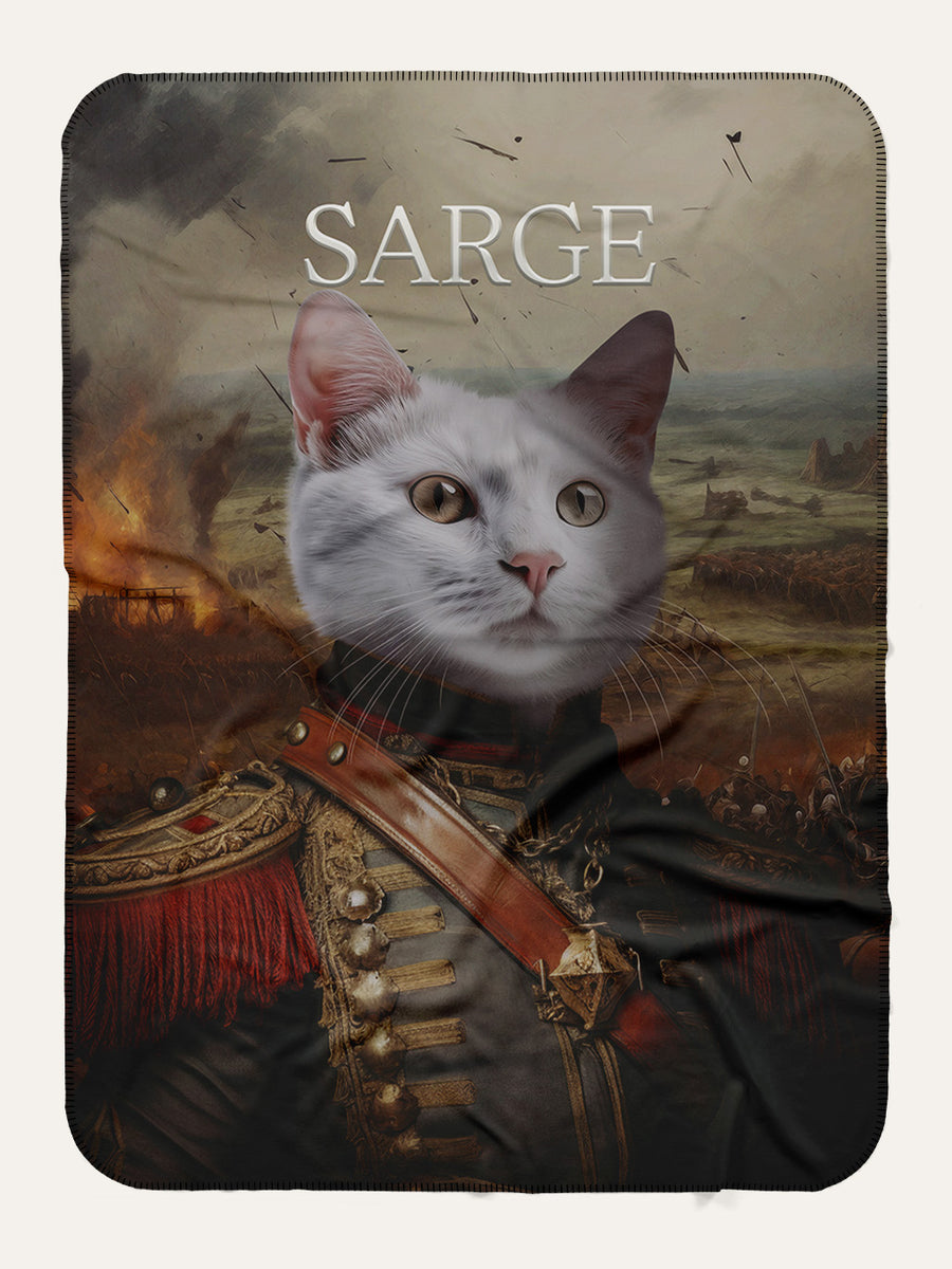 The Sergeant - Custom Pet Blanket - Purr & Mutt